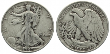 USA 1/2 Dollar 1947 o. Mzz. - Walking Liberty